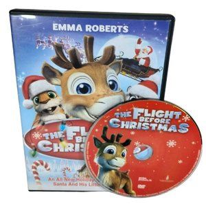 The Flight Before Christmas Cartoon Animation DVD 2008 Emma Roberts Santa Claus